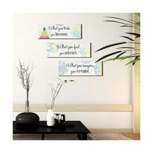 Arte de pared de 3 Buda para decoración de chakras para_2