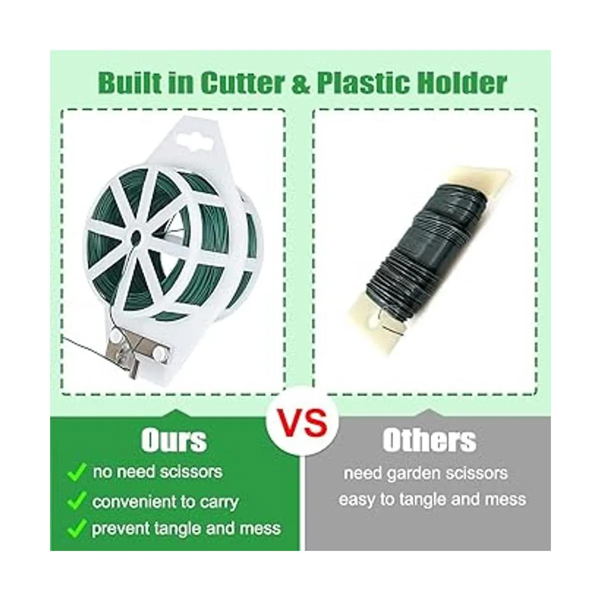 Alambre floral para hacer coronas con cortador integrado_2