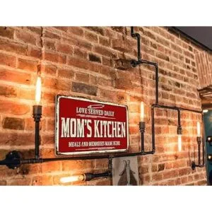 ALREAR Cartel de aluminio rústico para decoración de pared_6