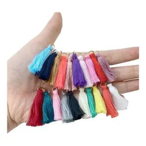TIHOOD Juego de 200 mini borlas pequeñas borlas_4