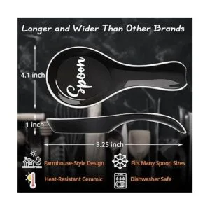 DAYYET Soporte de cuchara de cerámica para encimera de_3