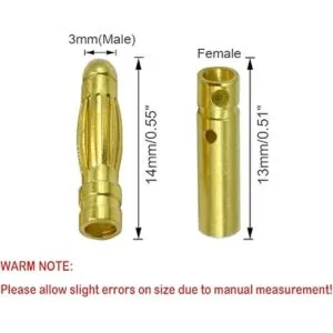Hxchen Conector macho hembra de 0.118 in 20 pares_4