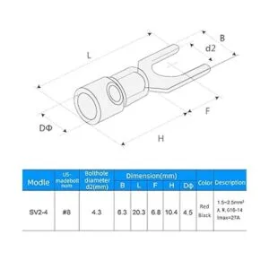 Teansic 200 piezas de 1614 AWG 8 negro y rojo con_2