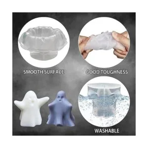 2 piezas de molde de vela fantasma molde de silicona de_3