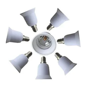 eleidgs 8Pack E14 a E26E27 Adaptador Convertidor Socket_1