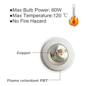eleidgs 8Pack E14 a E26E27 Adaptador Convertidor Socket_3
