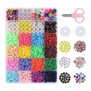 3300 cuentas de arcilla para hacer pulseras con 7 tipos de_1