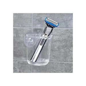 iDesign Vaso de plástico con ventosa soporte para brochas_2