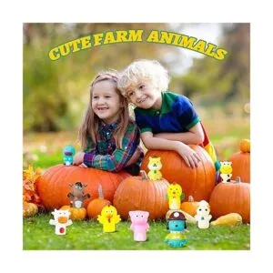 10 marionetas de dedo de baño de goma animales de_6