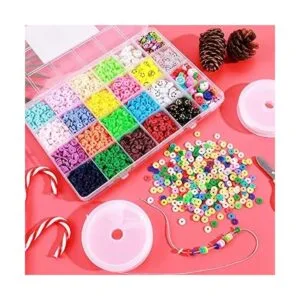 3300 cuentas de arcilla para hacer pulseras con 7 tipos de_6