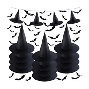 12 piezas de disfraz de bruja disfraz y sombrero de bruja_1