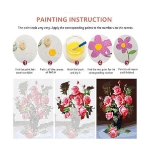 LVIITIS Kit de pintura acrílica de vaca por números para_7