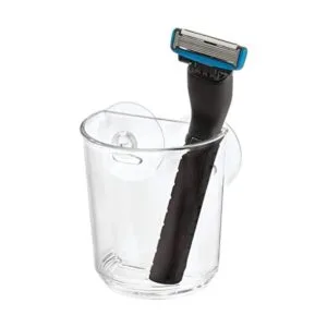 iDesign Vaso de plástico con ventosa soporte para brochas_1