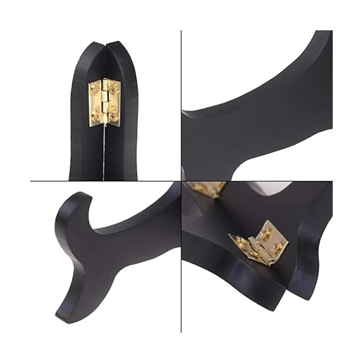 LOCOLO 6 paquetes de soportes de madera negra para_3