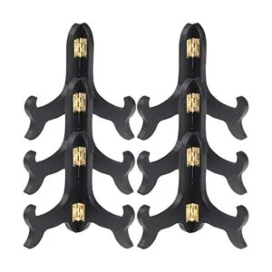 LOCOLO 6 paquetes de soportes de madera negra para_1