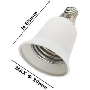 eleidgs 8Pack E14 a E26E27 Adaptador Convertidor Socket_4