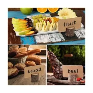 Toncoo 18 soportes para tarjetas de madera de primera_5