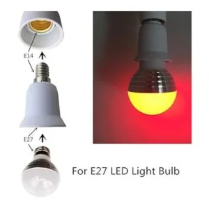 eleidgs 8Pack E14 a E26E27 Adaptador Convertidor Socket_2