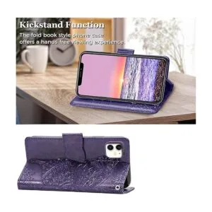 Diseñada para iPhone 11 funda tipo cartera con tapa para_3