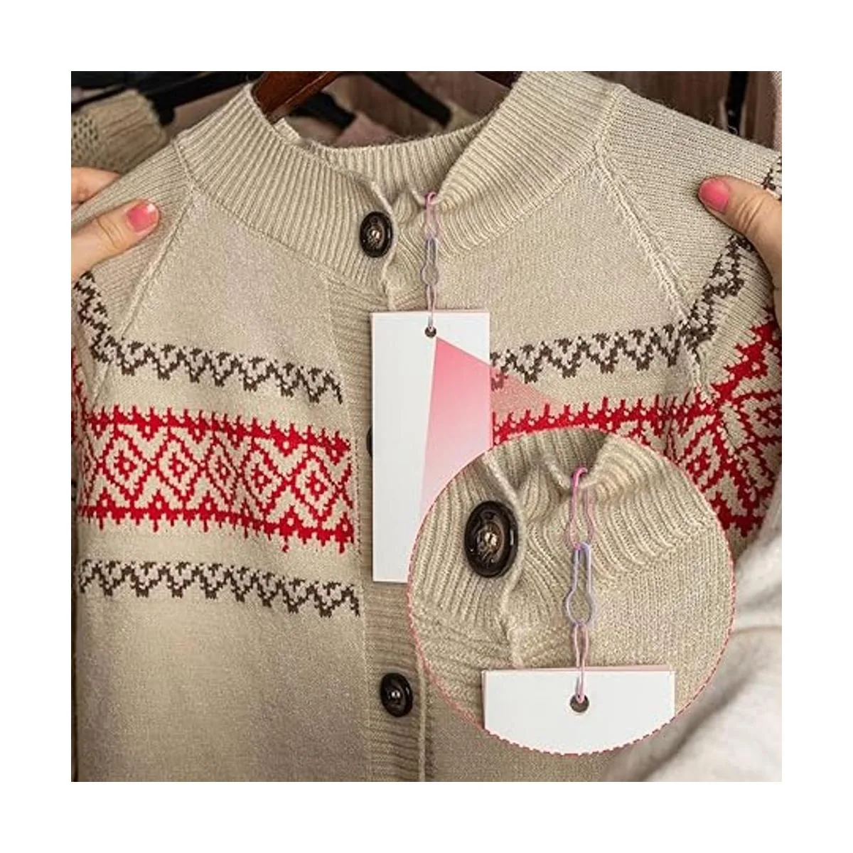 1500 marcadores de punto de ganchillo Calabash pasadores_5