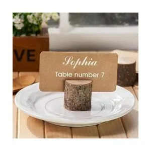 Toncoo 18 soportes para tarjetas de madera de primera_4