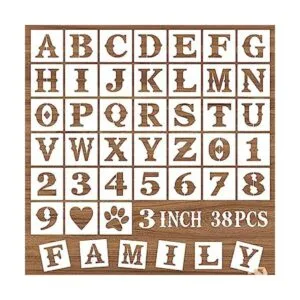 DZXCYZ Plantillas y números de letras de 3 pulgadas 38_1