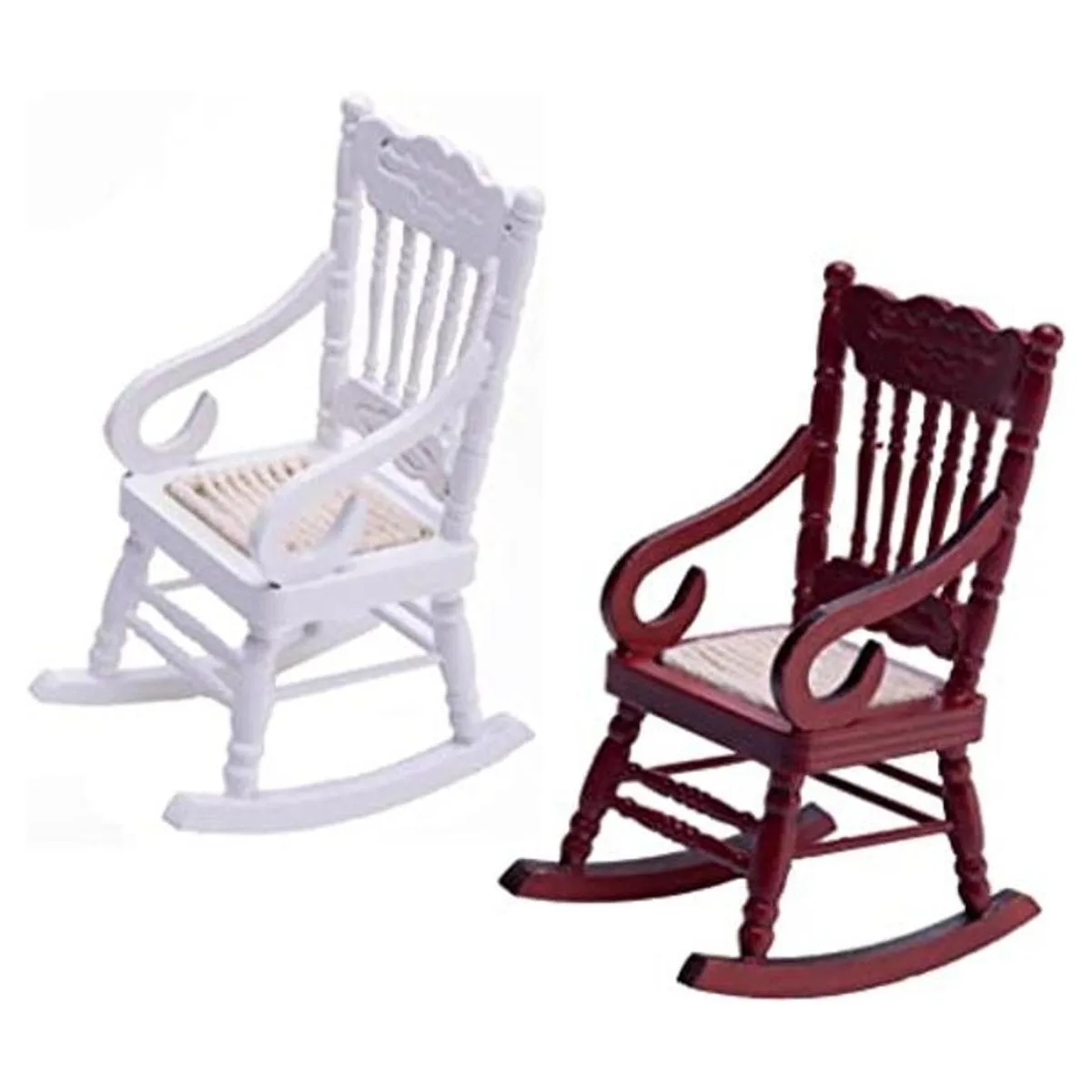 SUCCUNA Sillas miniatura de casa de muñecas a escala 1 12_1