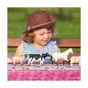 Mantel de fiesta de cumpleaños con temática de vaquera_5