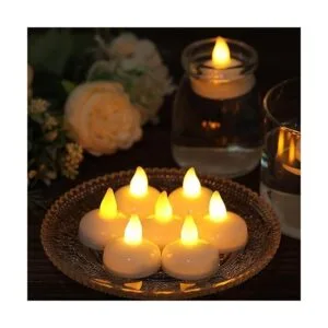 Paquete de 12 velas flotantes impermeables sin llama_2