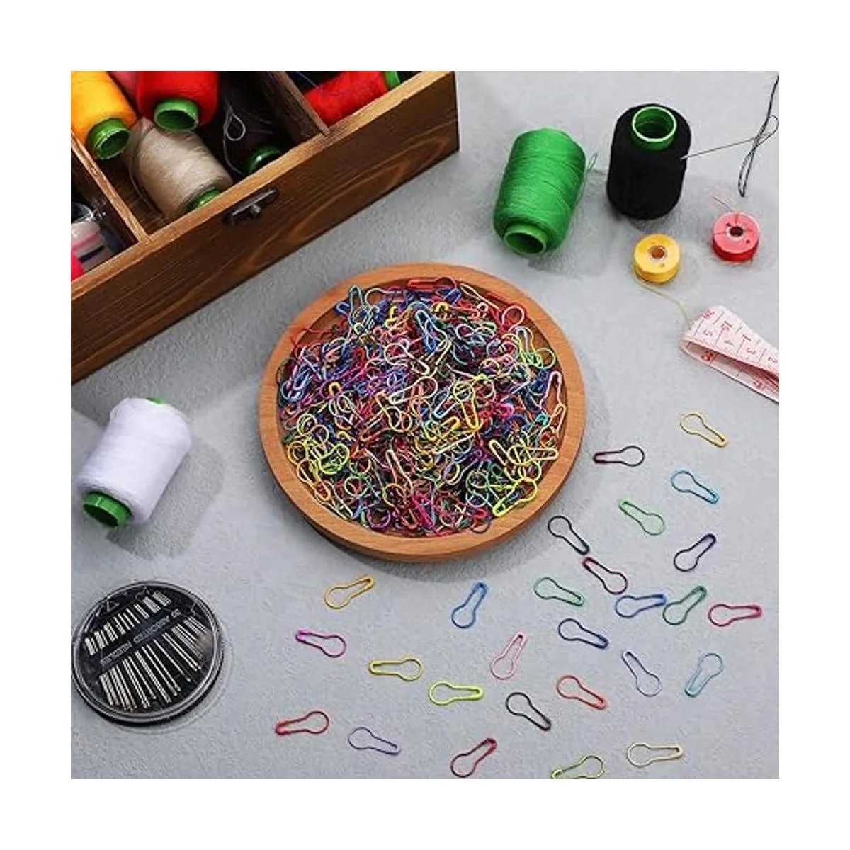 1500 marcadores de punto de ganchillo Calabash pasadores_7