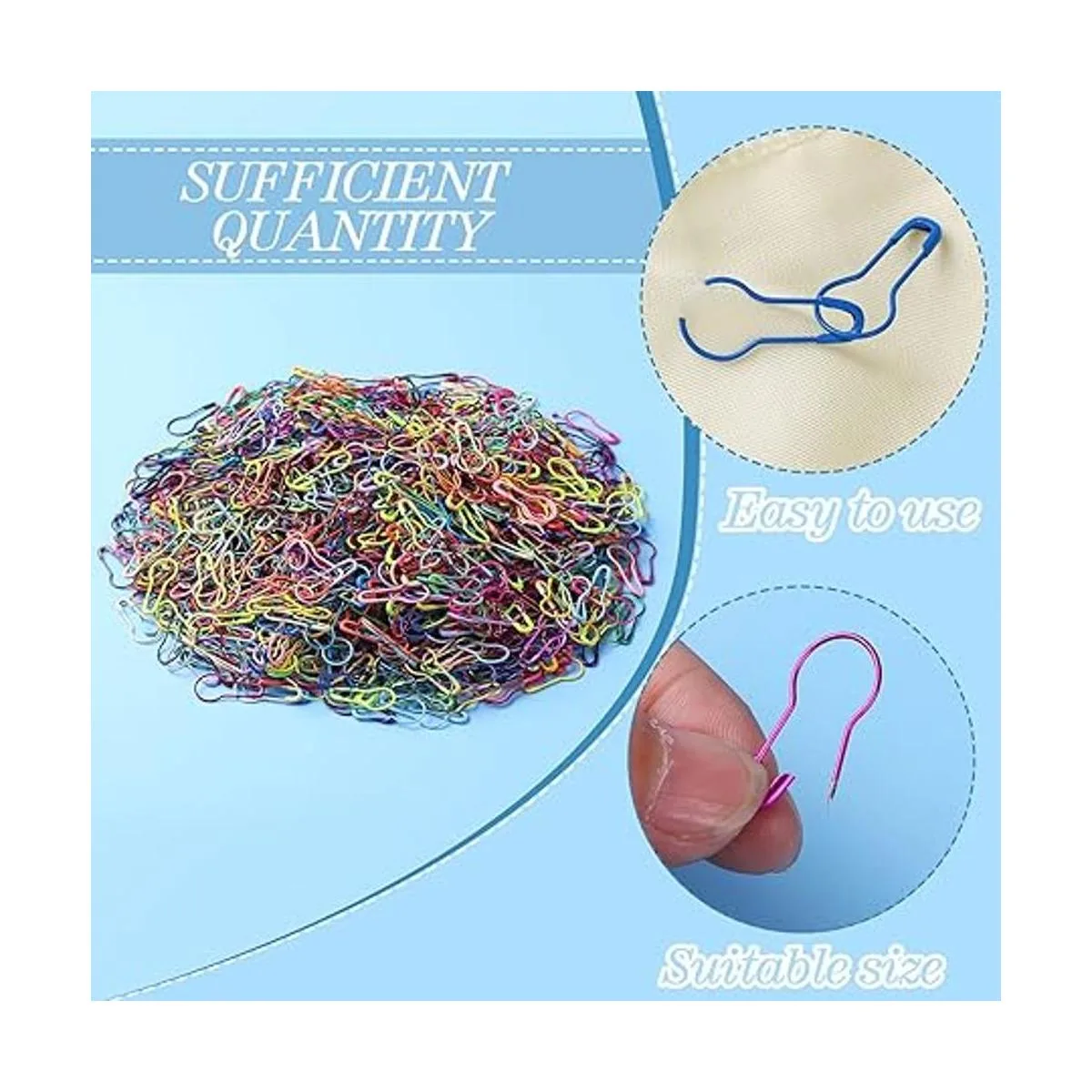 1500 marcadores de punto de ganchillo Calabash pasadores_4