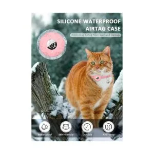 AirTag Collar de gato reflectante collar de gato con_5