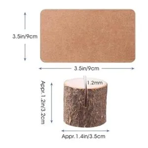 Toncoo 18 soportes para tarjetas de madera de primera_2