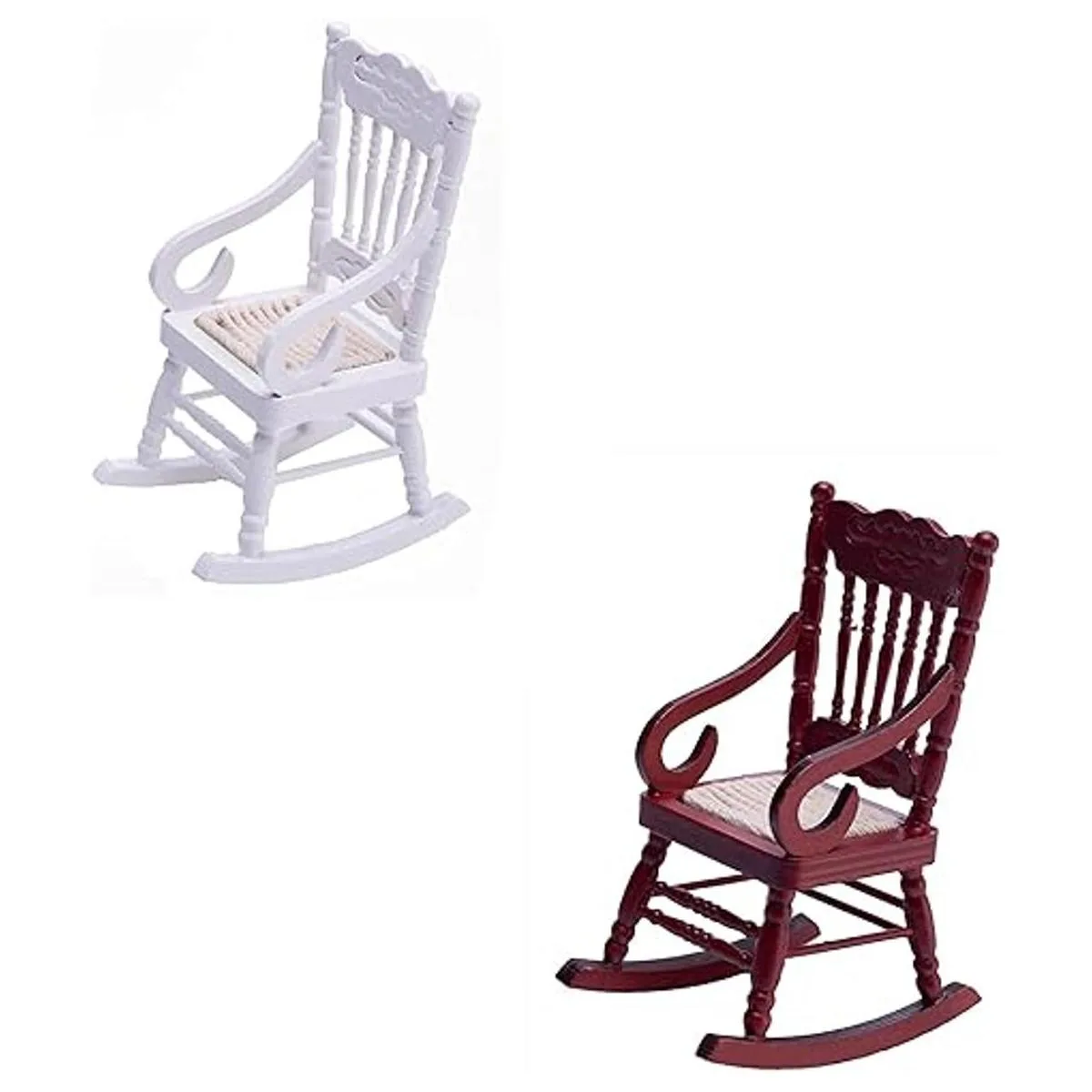 SUCCUNA Sillas miniatura de casa de muñecas a escala 1 12_2