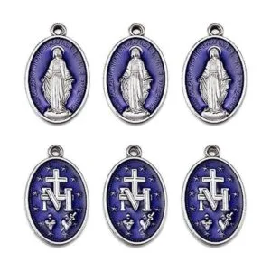 YionZian 10 dijes de medalla milagrosa de Jesús católico_1