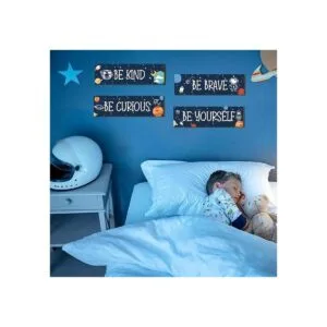 4 piezas de decoración de dormitorio con temática_4