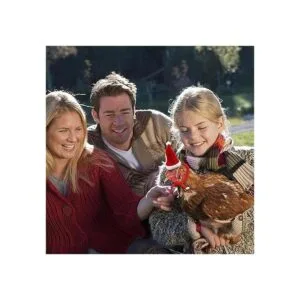 GABraden Paquete de 2 sombreros de pollo de Navidad y_7