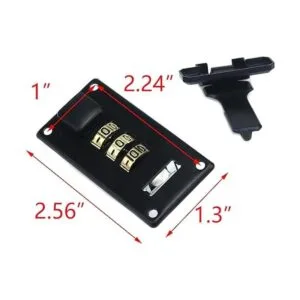 T Tulead Cerraduras de combinación negras de aleación de_2