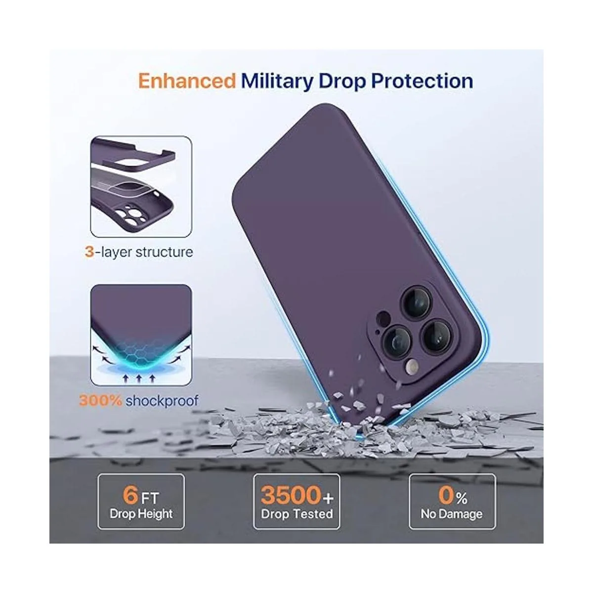 Miracase Funda diseñada para iPhone 14 Pro Max con 2_4