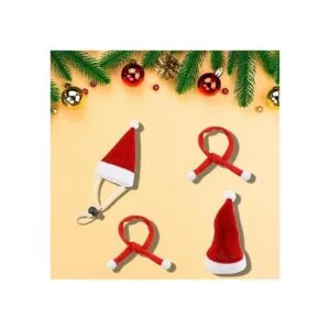 GABraden Paquete de 2 sombreros de pollo de Navidad y_5