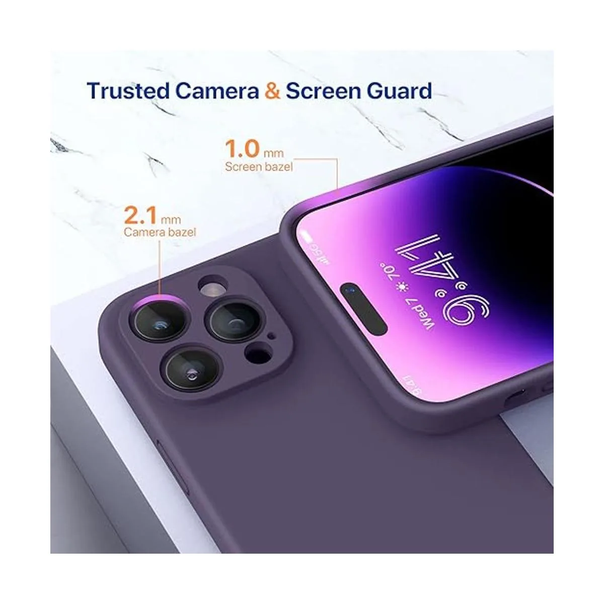 Miracase Funda diseñada para iPhone 14 Pro Max con 2_5