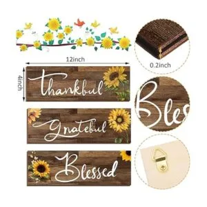 3 piezas de regalo de girasol decoración de pared de_3