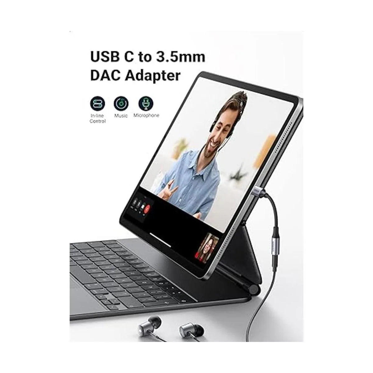 UGREEN Adaptador de audio USB C a 0.138 in trenzado tipo C_2