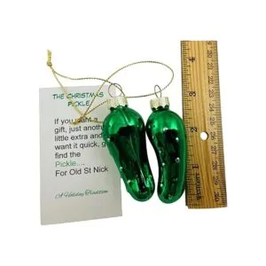 Set de decoración navideña con diseño de árbol de cristal_2