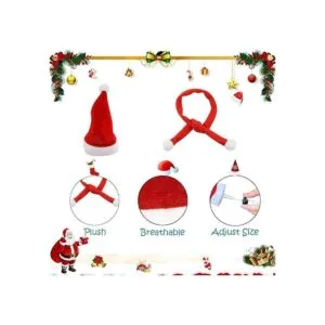 GABraden Paquete de 2 sombreros de pollo de Navidad y_4