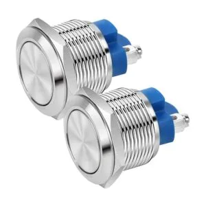 Gebildet 2 terminales de tornillo de acero inoxidable con_1