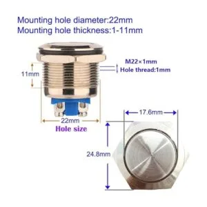 Gebildet 2 terminales de tornillo de acero inoxidable con_2