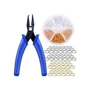 Caffox Anillos divididos para hacer joyas 700 piezas de_1