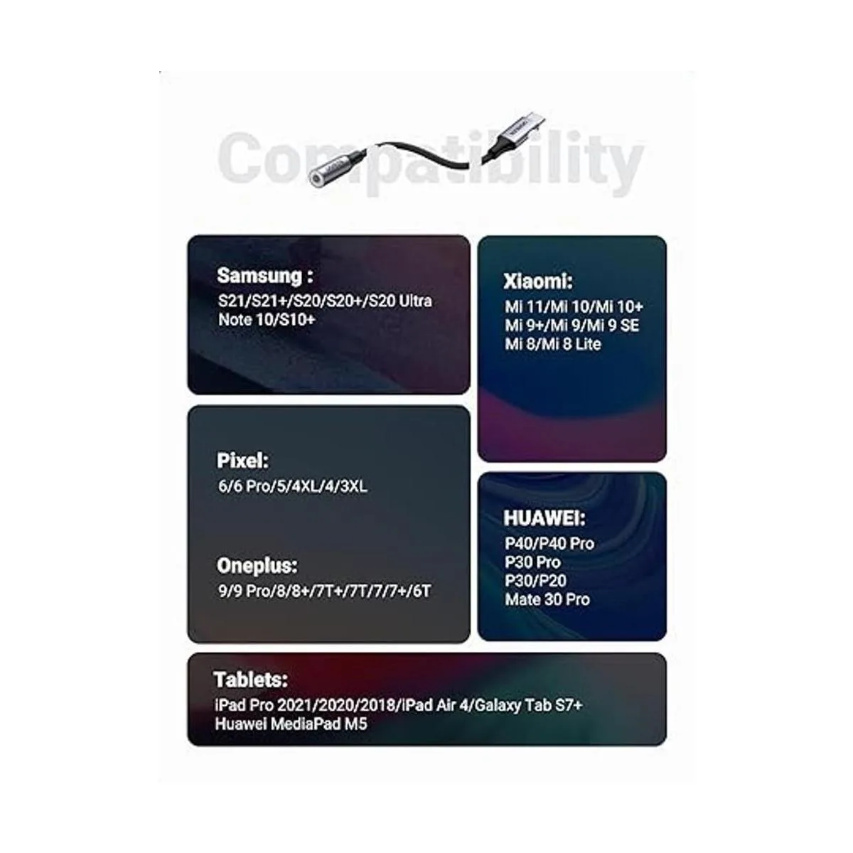 UGREEN Adaptador de audio USB C a 0.138 in trenzado tipo C_5