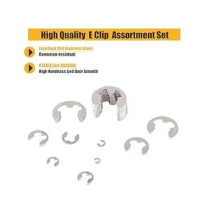 Kit surtido de clips en E de acero inoxidable 304 juego_3
